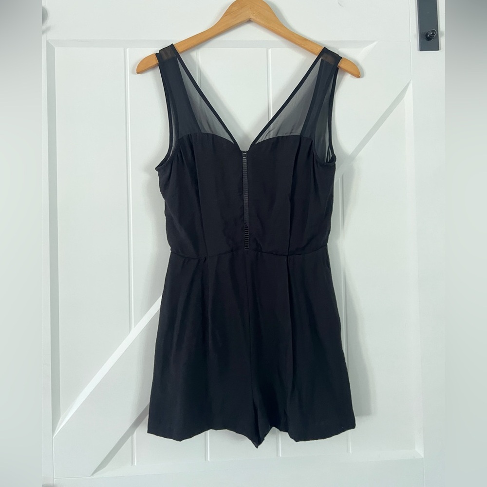 BCBGeneration Black Low Back Romper
